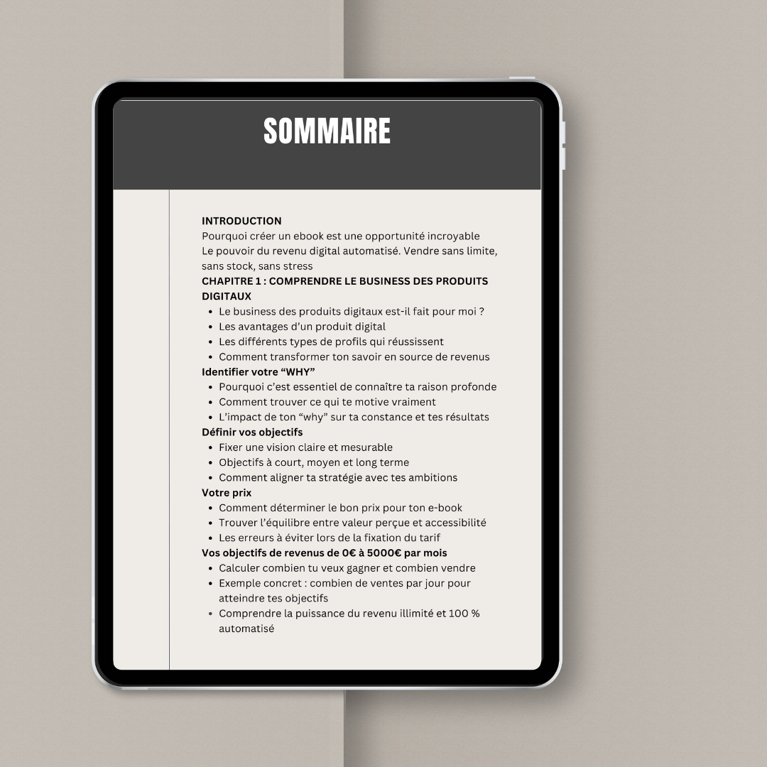 Créer son Ebook : de 0€ à 5000€ par mois